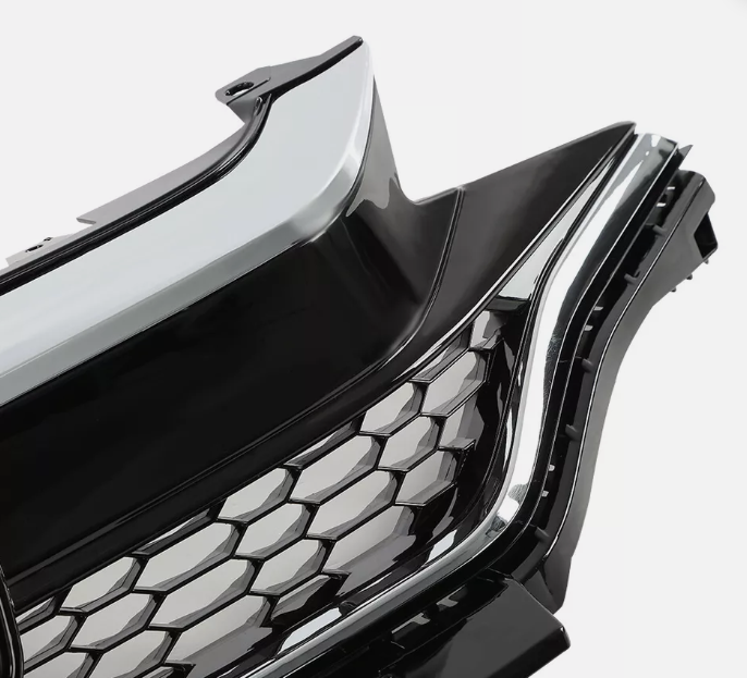 Fit For 2018-2020 Honda Fit Front Bumper Upper Chrome Honeycomb Grille Grill