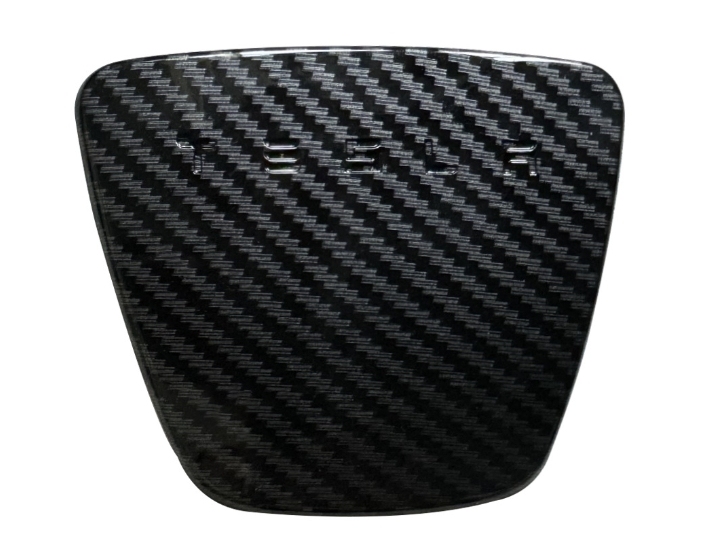 Steering wheel trim with protective stickers