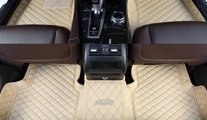 Black leather mats