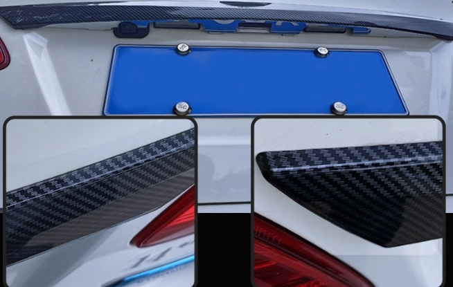 The tailgate trunk was converted into a decorative strip