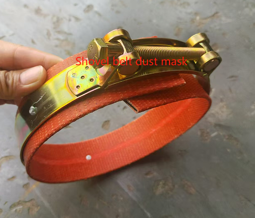 Shovel belt dust mask
