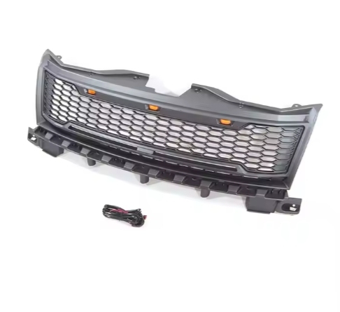 Front Grille Matte Black LED Raptor Style Fit For 2007-2010 Ford Edge