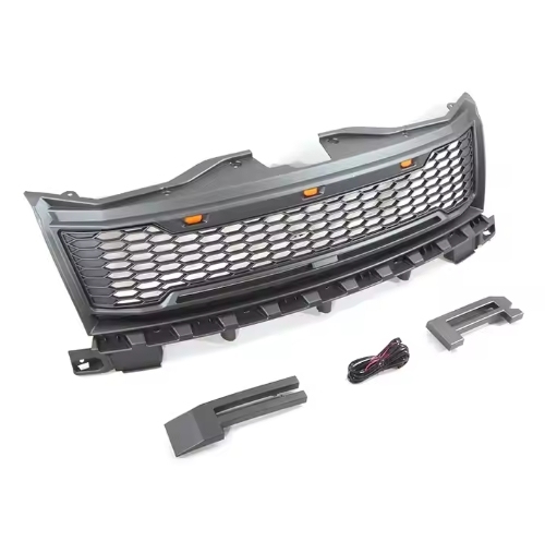 Front Grille Matte Black LED Raptor Style Fit For 2007-2010 Ford Edge