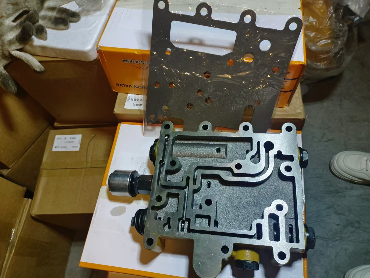 Installed in the gearbox control valve